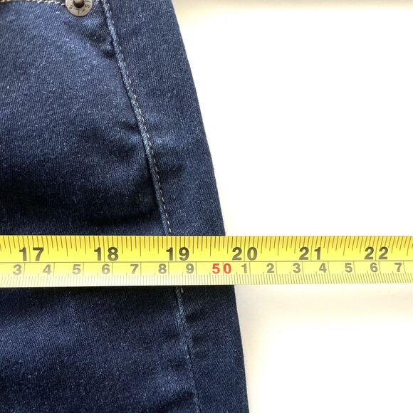 Levis Denim Women’s Curvy Bootcut Jeans Mid Rise Dark Blue Stretch - Picture 7 of 12